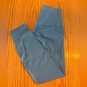 Women’s Lululemon Align Pant 25” in Blue with Textured Pattern